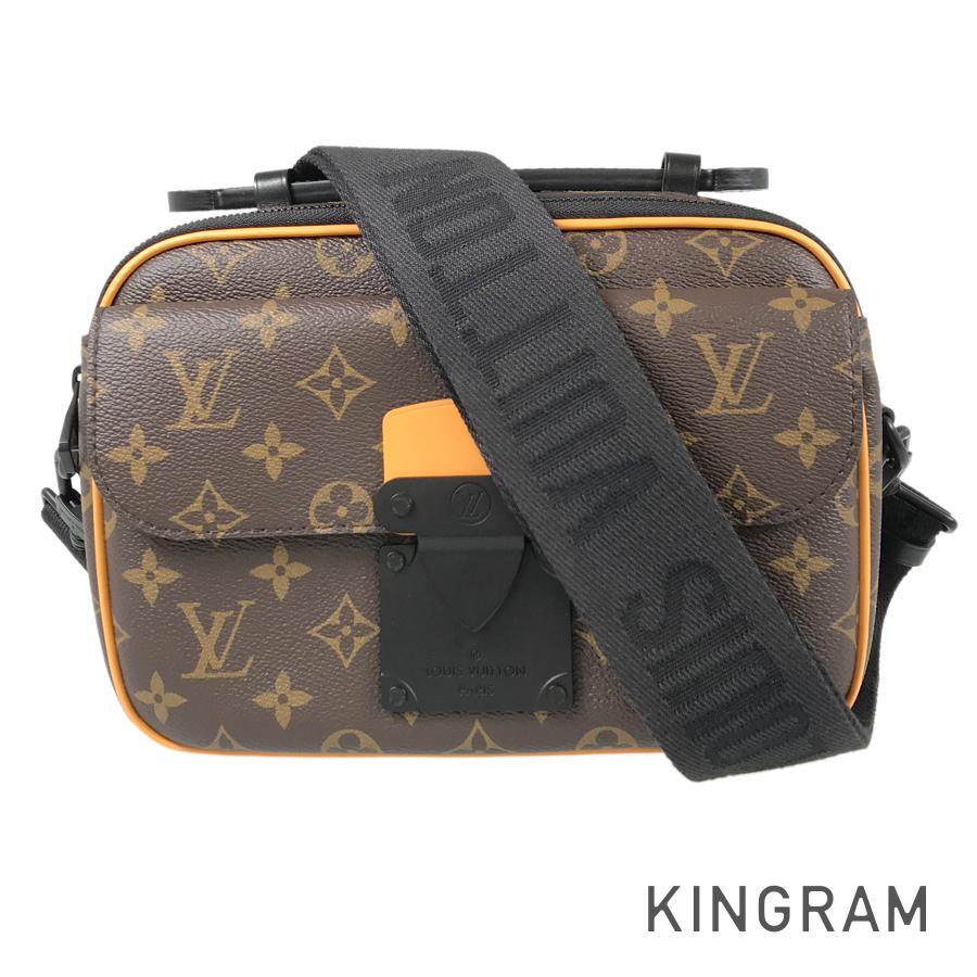 LOUIS VUITTON Monogram Macassar S Lock Messenger Shoulder Bag –  kingram-japan
