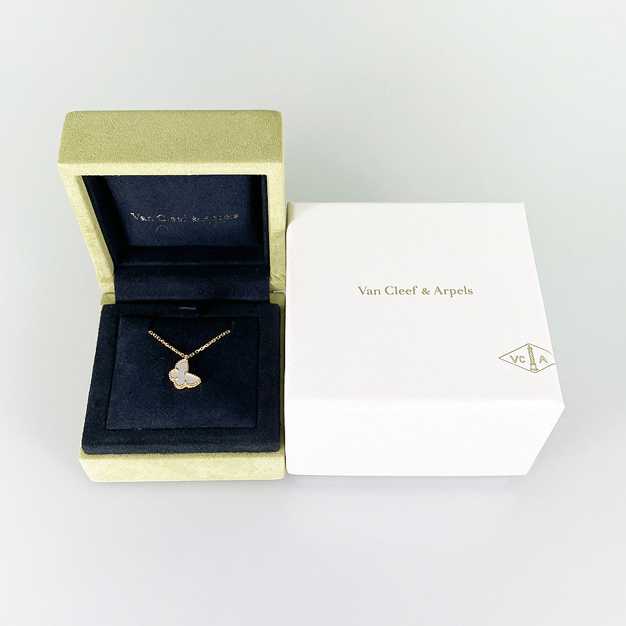 Van Cleef & Arpels Sweet Alhambra Butterfly Necklace – kingram-japan