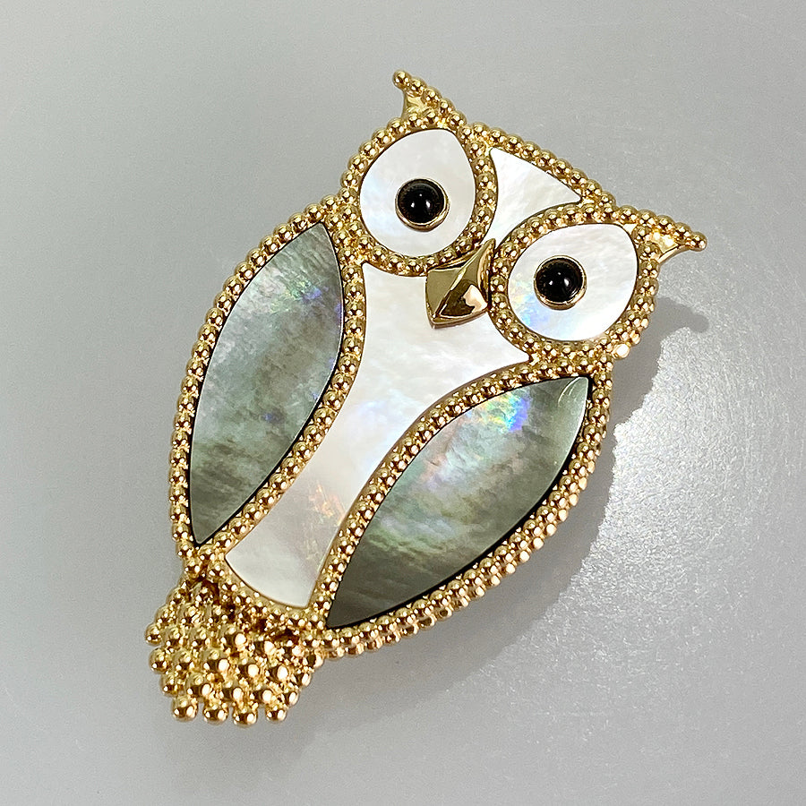 Van Cleef & Arpels Lucky Animals Owl Clip ARP2AV00 Brooch