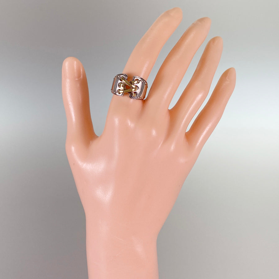 HERMES Mexican double corset Ring – kingram-japan