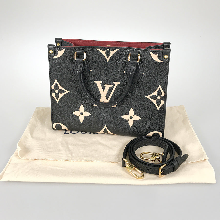LOUIS VUITTON Monogram Empreinte Bicolor On The Go PM M45659 Hand