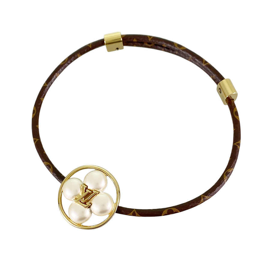 LOUIS VUITTON Monogram LV Pearly Flower M4375Z Bracelet – kingram