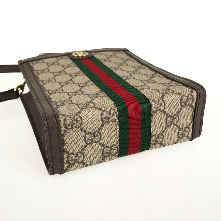 GUCCI / GGスプリーム/オフィディアハンドバッグ/PVC/BRW/総柄/772317 GUCCI Ophidia GG Supreme 772317 Hand bag – kingram-japan