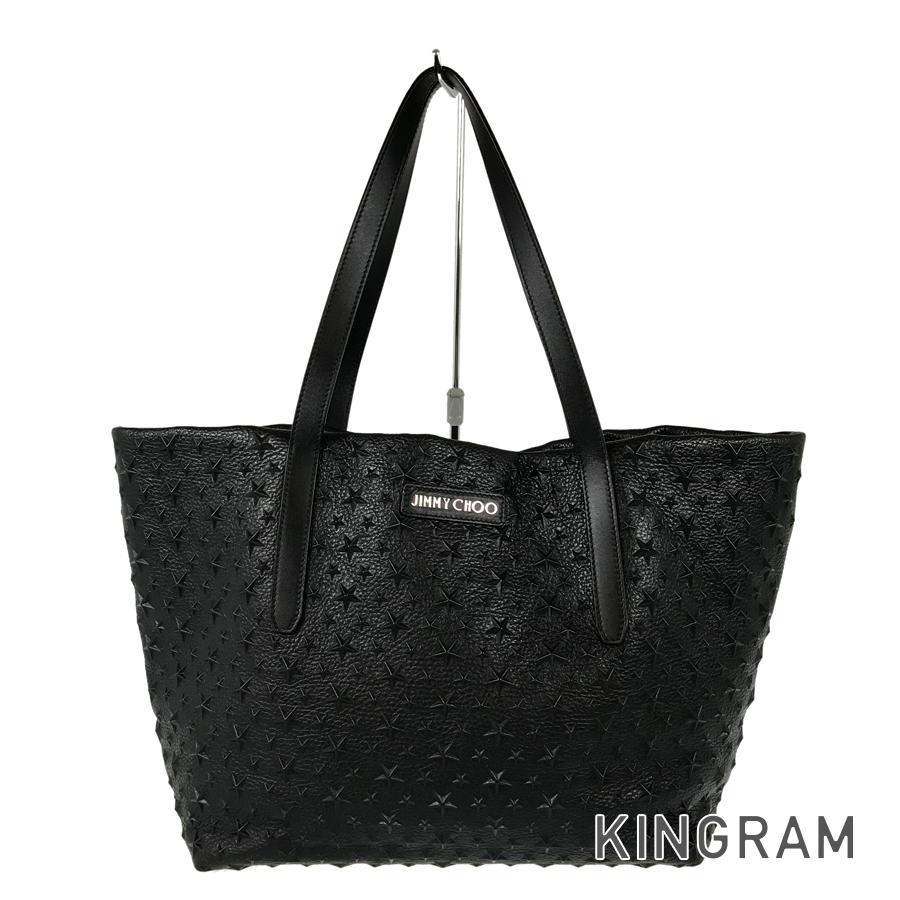 美品 JIMMY CHOO PIMLICO N/S BLACK TOTE BAG JIMMY CHOO Pimlico Tote bag – kingram-japan