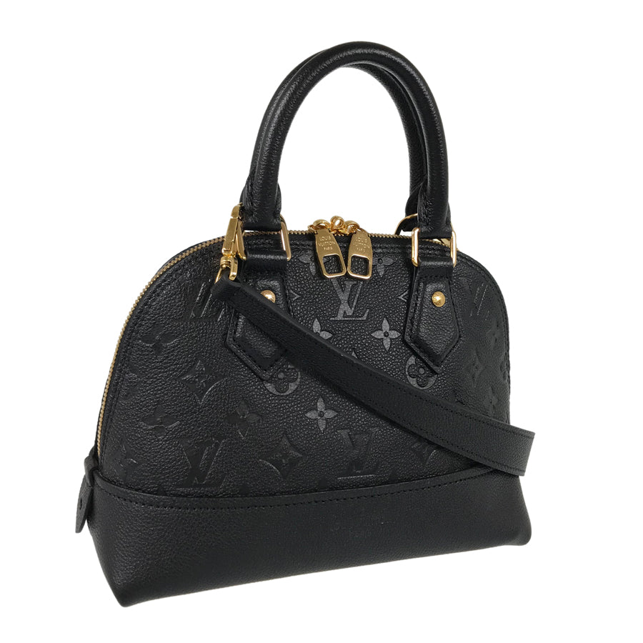 極美品☆ LOUIS VUITTONネオアルマ BB / ノワール黒☆ LOUIS VUITTON Monogram Empreinte Neo Alma BB M44829 Hand bag