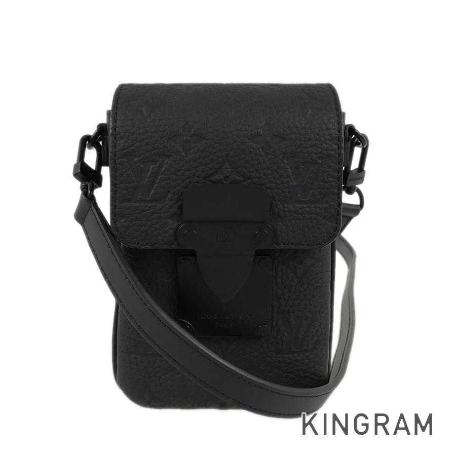 LOUIS VUITTON Taurillon Leather S Lock Vertical Wearable Wallet
