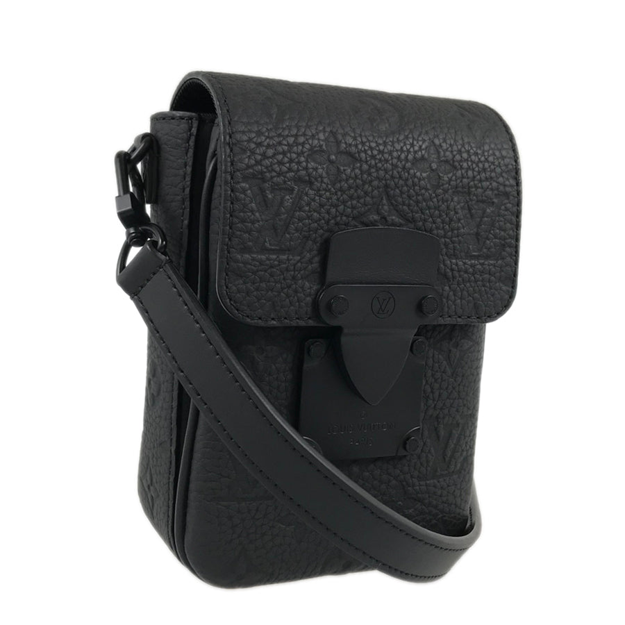 LOUIS VUITTON Taurillon Leather S Lock Vertical Wearable Wallet