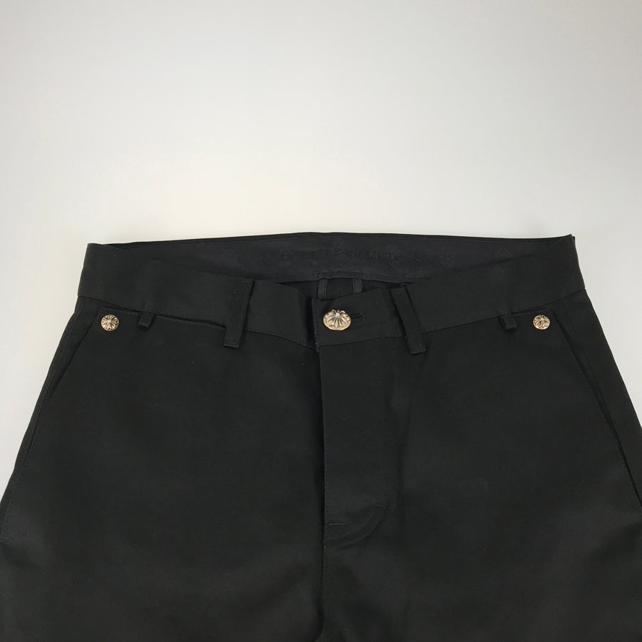 CHROME HEARTS RS BOOTLEG CHINO #32 Cotton Leather Men's Chinos