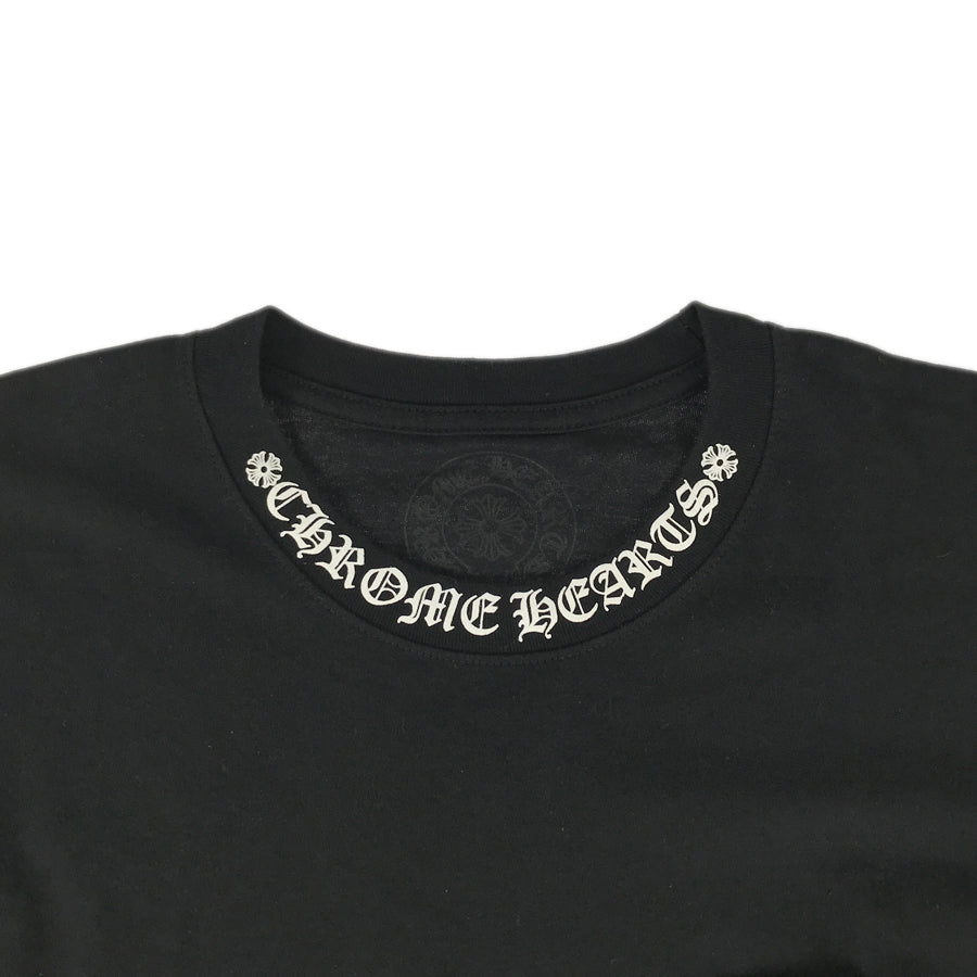 CHROME HEARTS Neck logo print long T-shirt #M Men's T-shirt