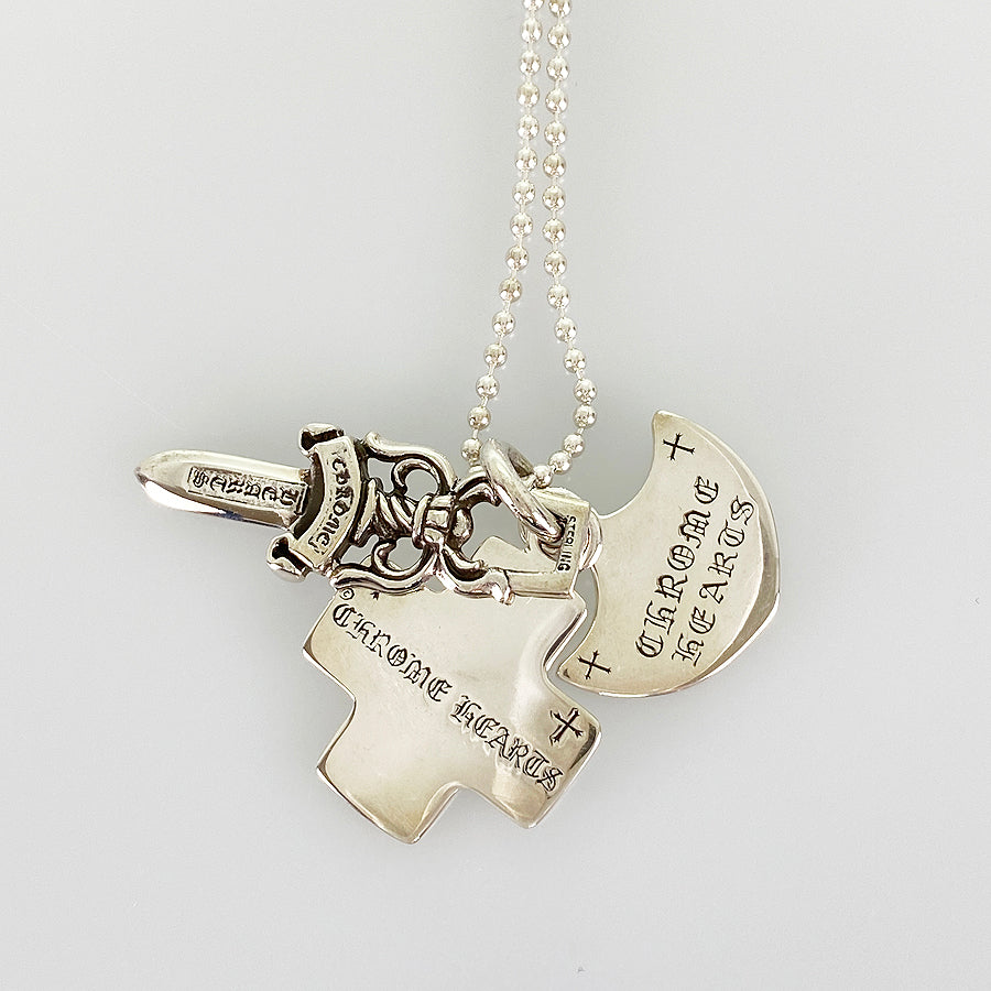 CHROME HEARTS Three Trinkets Pendant Necklace – kingram-japan