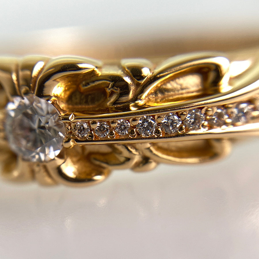 CHROME HEARTS Baby classic floral cross Ring – kingram-japan