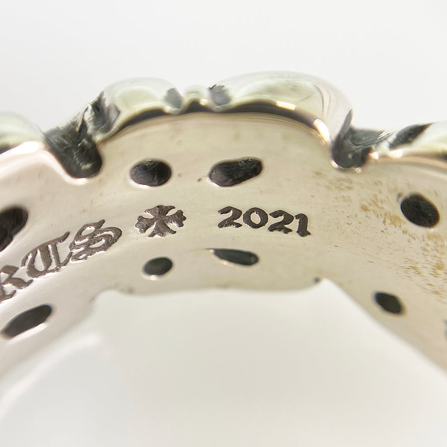 CHROME HEARTS Double Floral Cross Heart Ring – kingram-japan