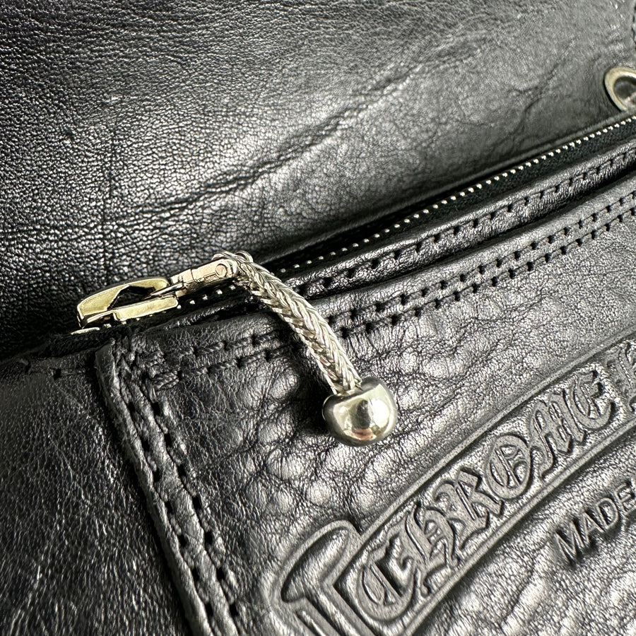 CHROME HEARTS Cemetery cross patch Bifold wallet – kingram-japan