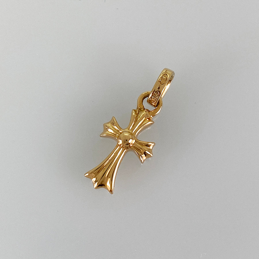 Chrome Hearts 22K ベビーファットBaby Fat Charm クロムハーツCHクロスベビーファットチャーム22Kwithパヴェ