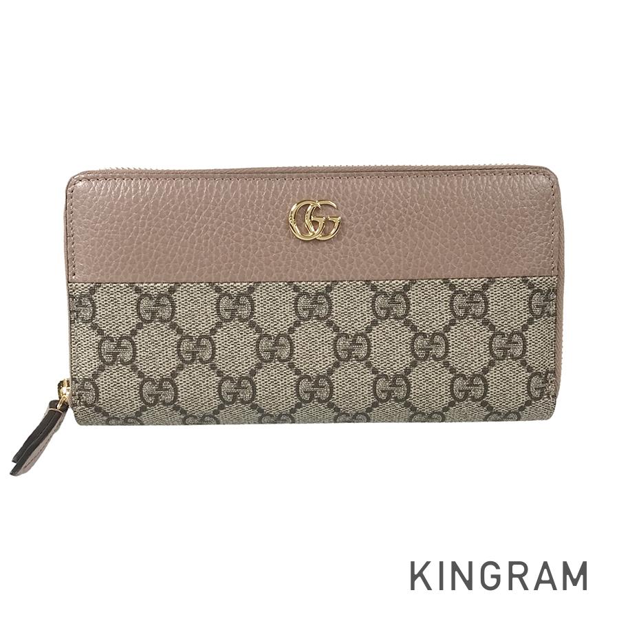 GUCCI GG Marmont 456117 Long wallet Round zipper – kingram-japan