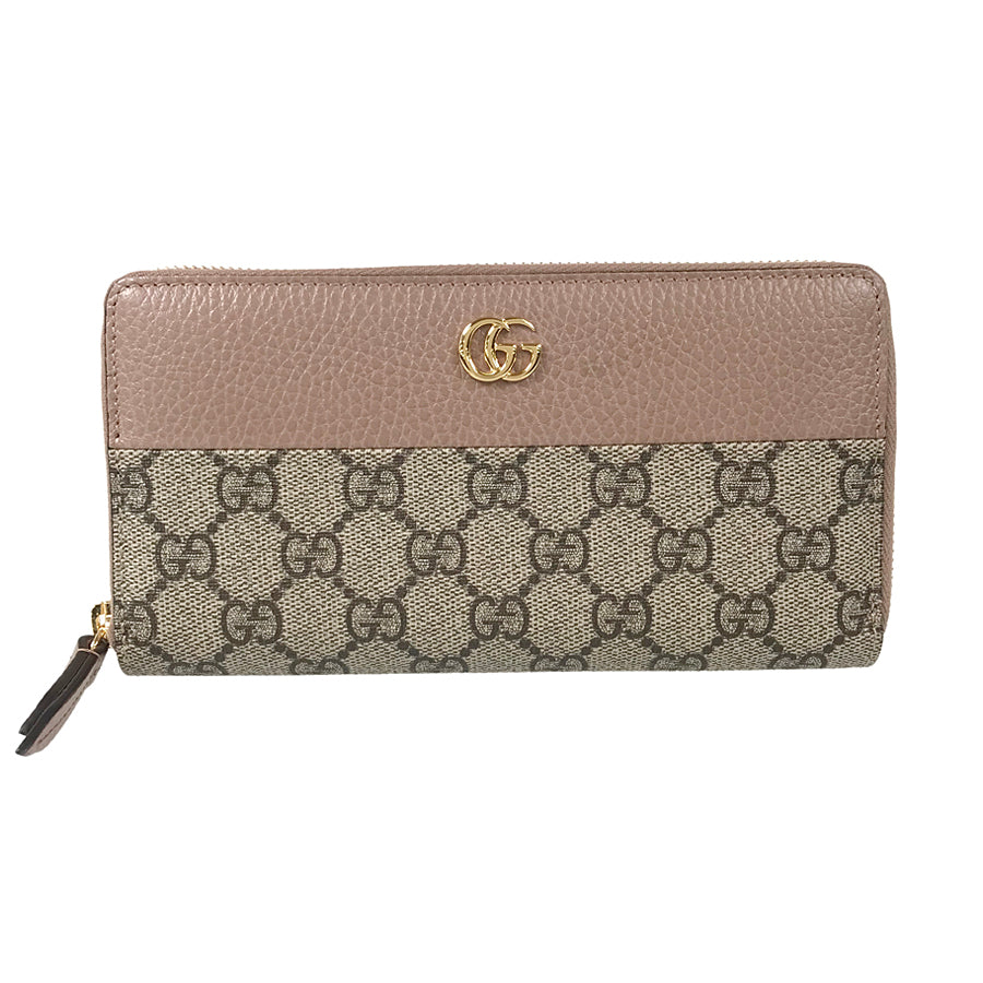 GUCCI マーモント　長財布　Marmont Wallet 456117 GUCCI GG Marmont 456117 Long wallet Round zipper – kingram-japan