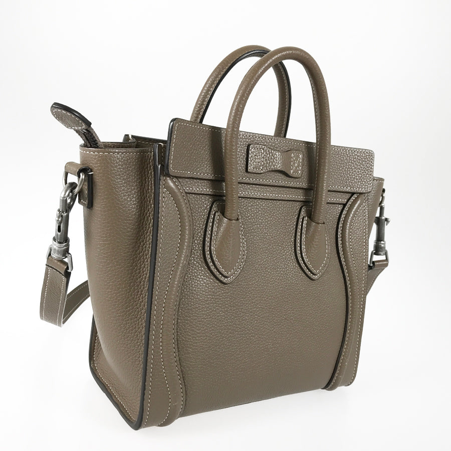 CELINE Luggage Nano Shopper 189243DRU.09SO Hand bag – kingram-japan