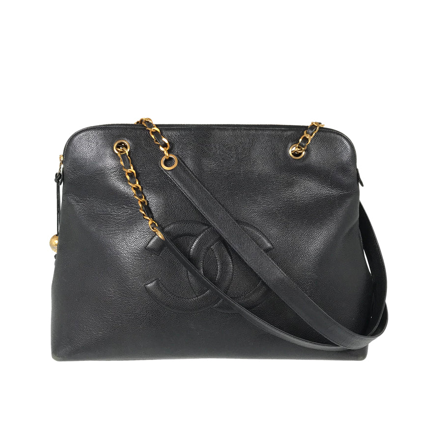 CHANEL Chain tote Deca Coco GoldHardware Tote Bag – kingram-japan