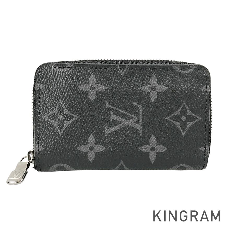 LOUIS VUITTON Monogram Eclipse Zippy Coin Purse Vertical M81662