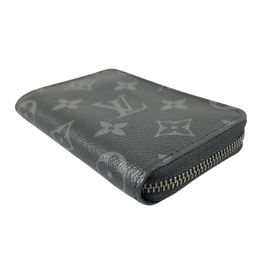 LOUIS VUITTON Monogram Eclipse Zippy Coin Purse Vertical M81662