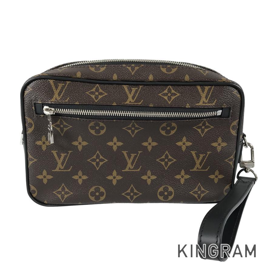 LOUIS VUITTON Monogram Macassar Pochette Kasai M42838 Second bag