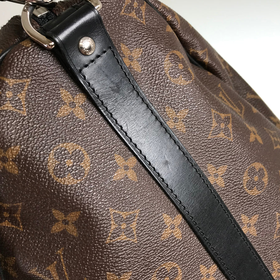 LOUIS VUITTON Monogram Macassar Keepall Bandouliere 55 M56714