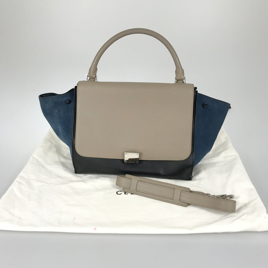 【カーバンクル】 CELINE Trapeze medium 169543 Hand bag – kingram-japan