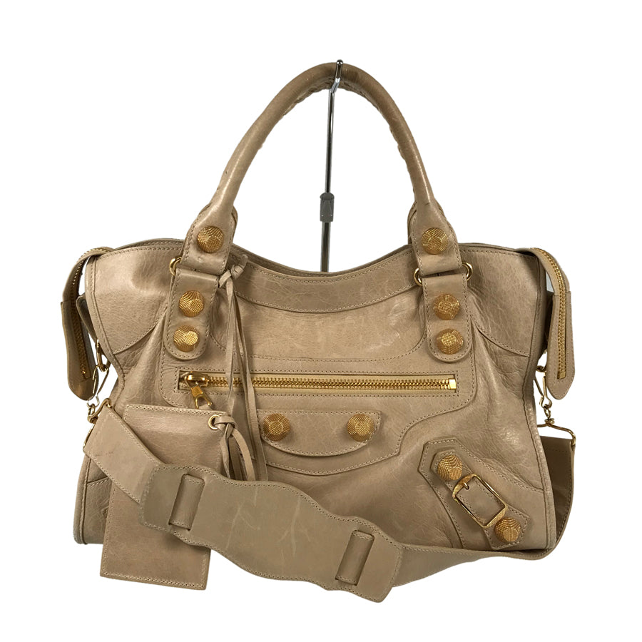 美品　BALENCIAGA Giant City 2way 281770 Bag BALENCIAGA GIANT CITY 12 281770 BAG SHOULDER STRAP GREY BAG