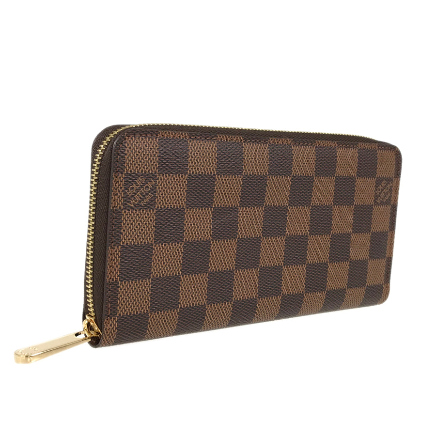 LOUIS VUITTON Damier Zippy Wallet N60015 Long wallet Round zipper