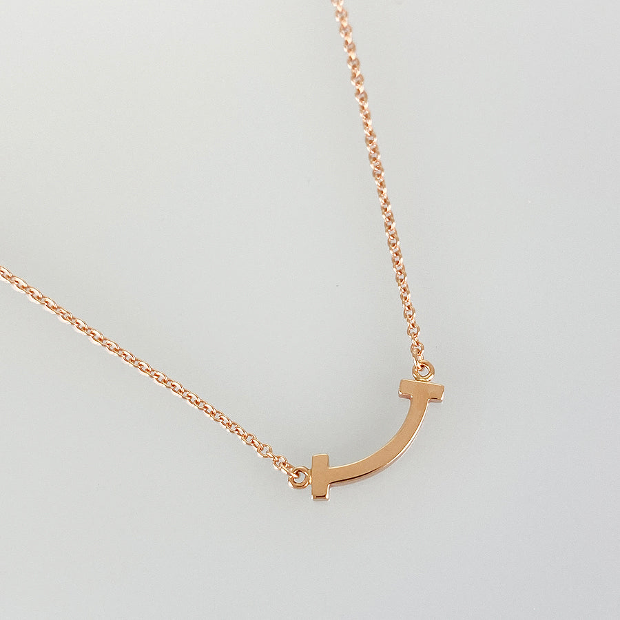 TIFFANY&Co. T Smile mini Necklace – kingram-japan