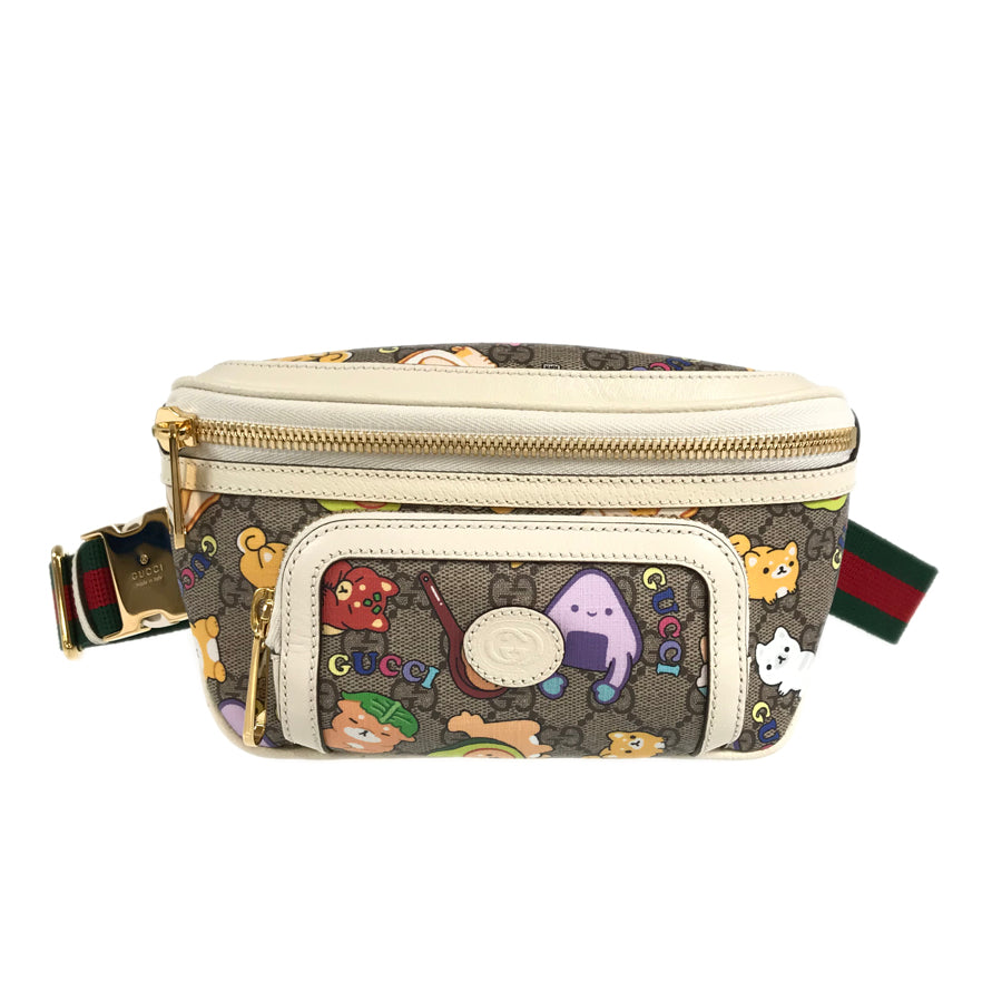 GUCCI Angela Nguyen Pikarar GG Supreme Animal Print Belt Bag Waist