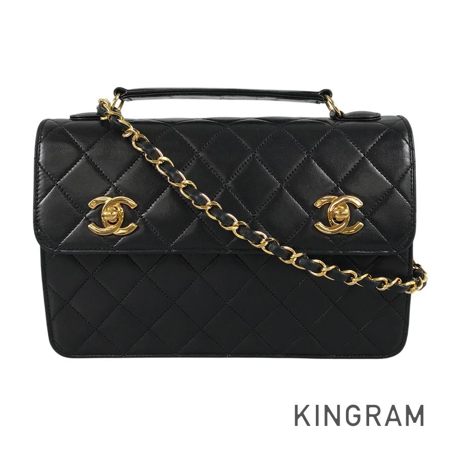 S*e様 CHANEL ハンドバッグ CHANEL Matelasse Double Turn Lock Double Coco Chain Shoulder Hand