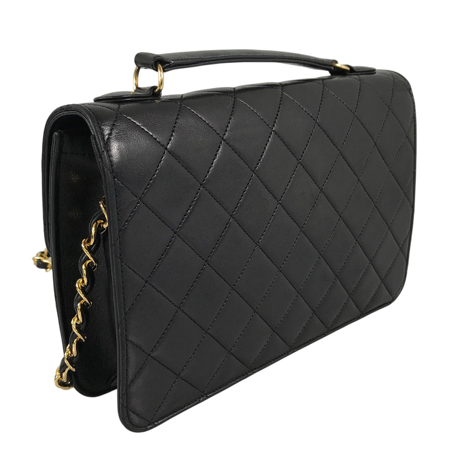CHANEL Matelasse Double Turn Lock Double Coco Chain Shoulder Hand