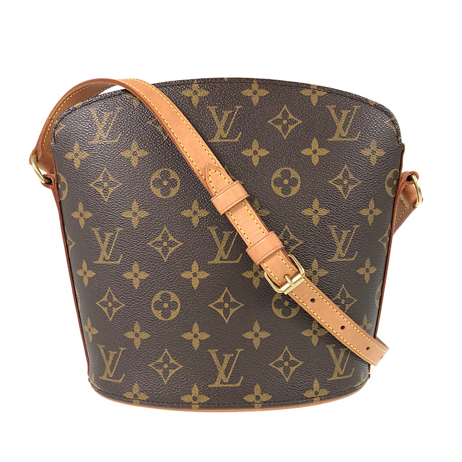 Authentic Louis Vuitton Monogram Drouot Cross Body Shoulder Bag M51290 Used  F/S