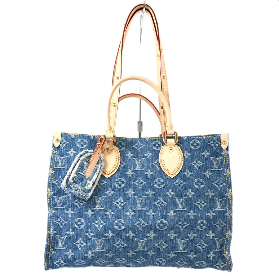 LOUIS VUITTON Monogram Denim On The Go MM M46871 Tote bag