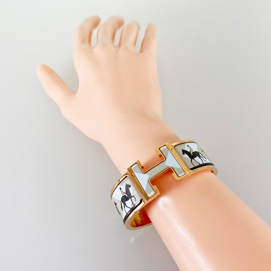 HERMES Click crack H Bangle – kingram-japan