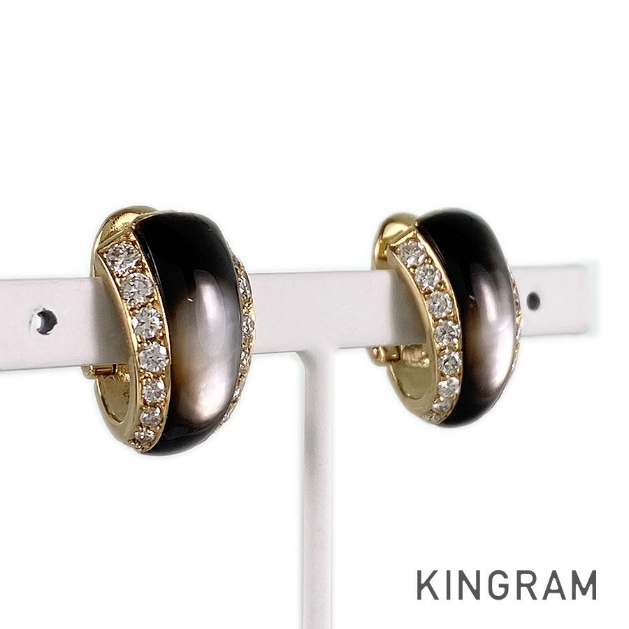 Vann Jewelry Irregular Circle stud earrings - Silver