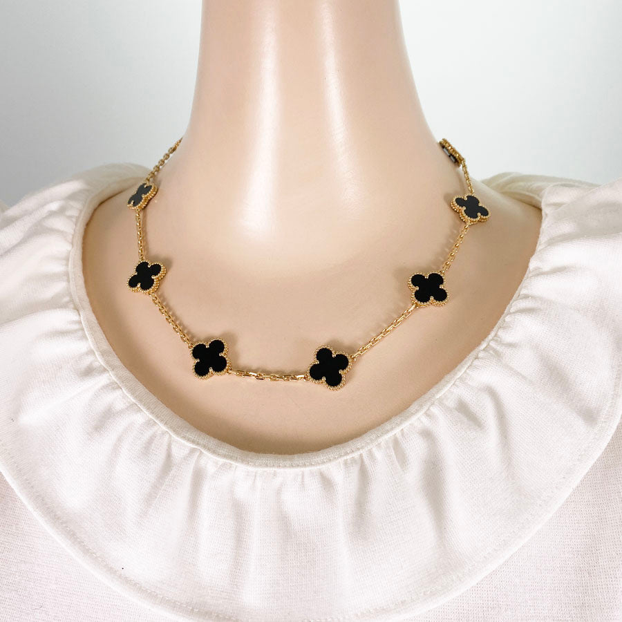 Van Cleef & Arpels Vintage Alhambra Necklace – kingram-japan
