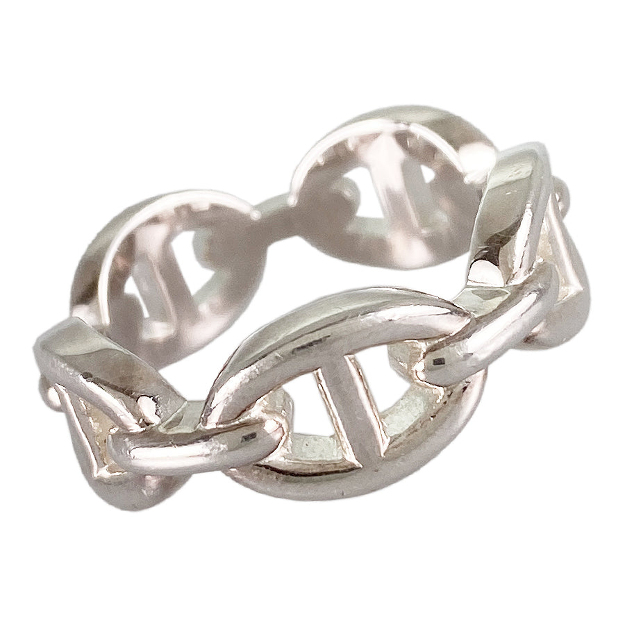 HERMES Chaine d'Ancre Anchene Ring – kingram-japan