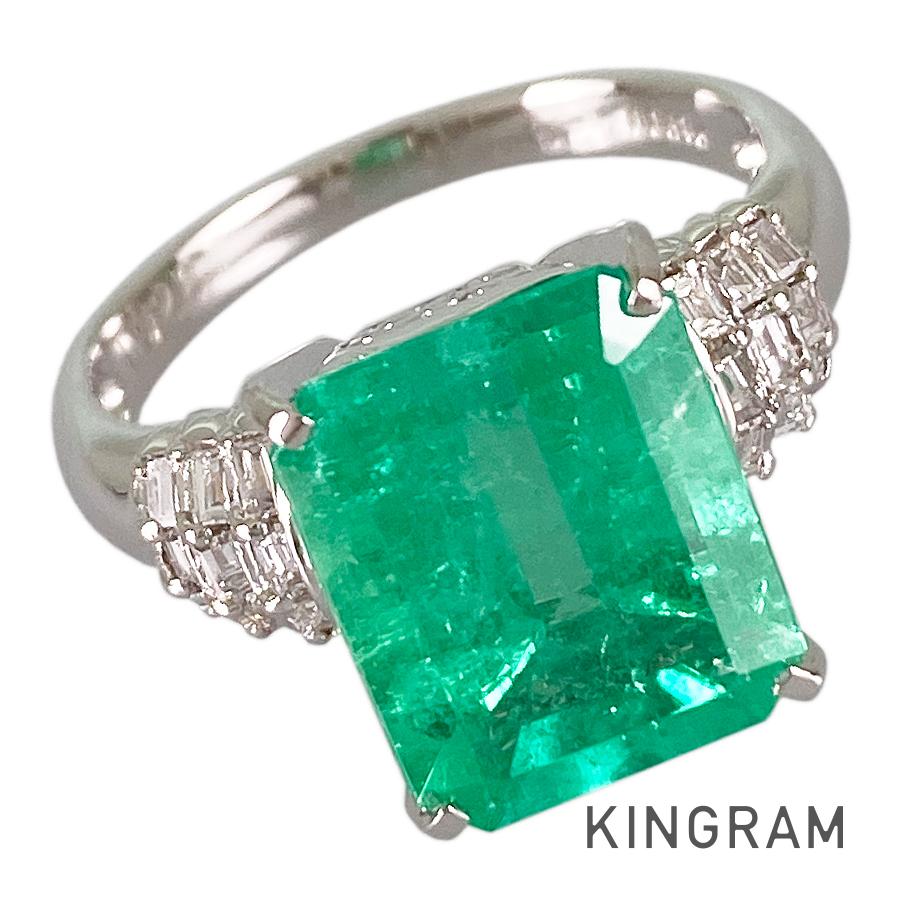 Ring Platinum Emerald Diamond – kingram-japan