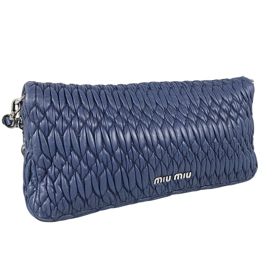 MIUMIU Matelasse Nappa crystal Shoulder bag – kingram-japan