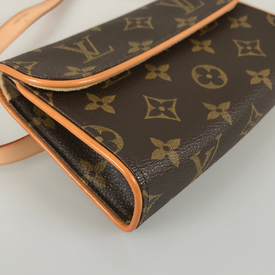 LOUIS VUITTON Monogram Pochette Florentine M51855 Waist pouch