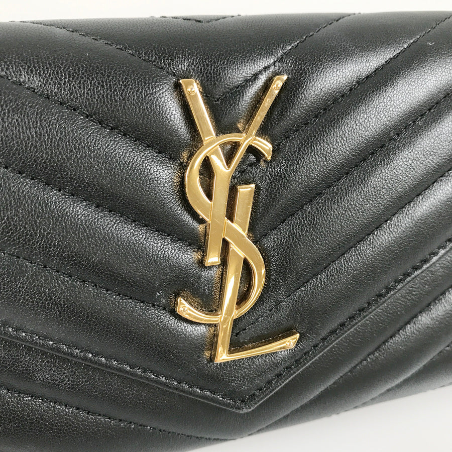 SAINT LAURENT Cassandra Matelasse Large Flap Wallet GNC372264 Long