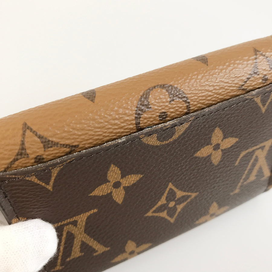 LOUIS VUITTON Monogram Reverse Porte Monnaie Rosalie M82333 Bifold