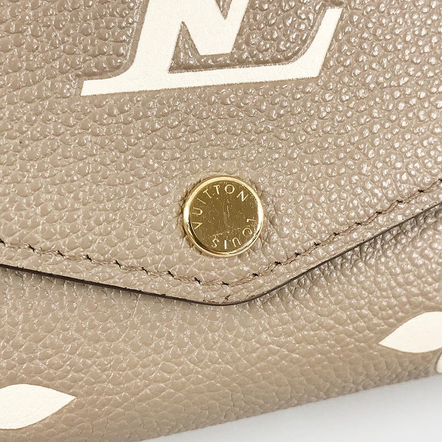 LOUIS VUITTON Monogram Empreinte Bicolor Portefeuille Sarah NM