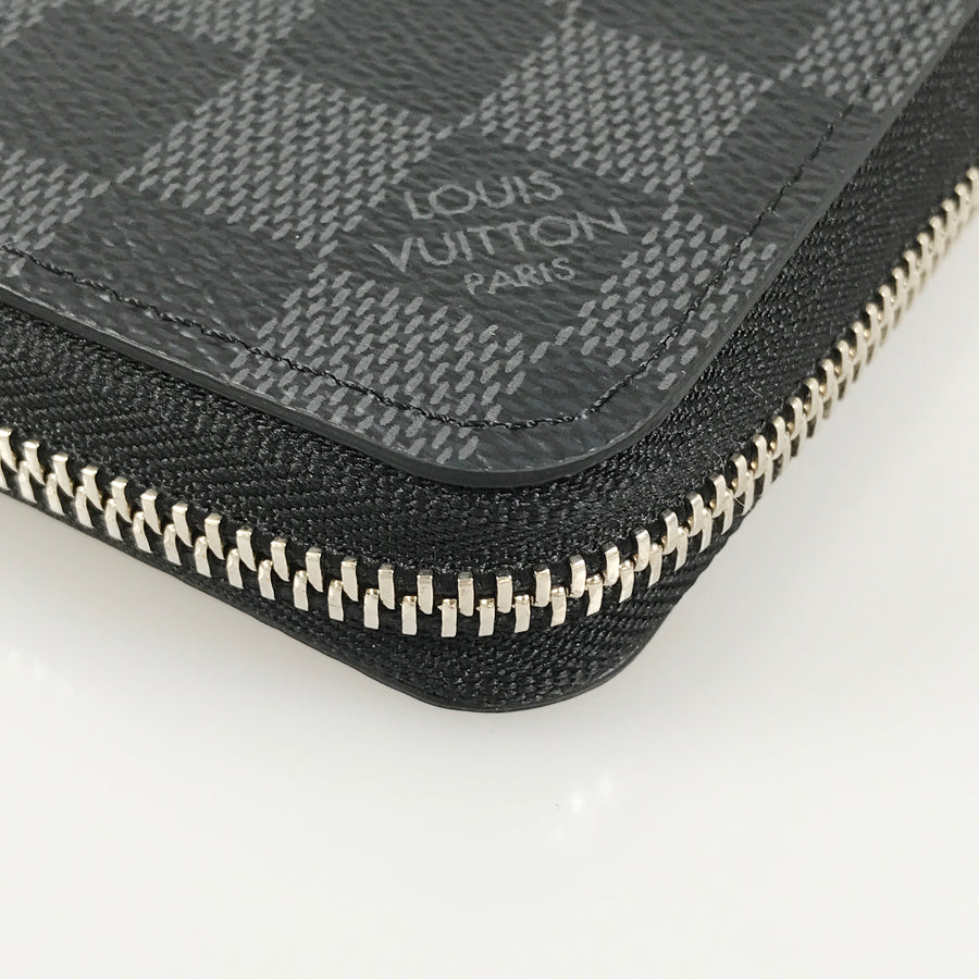 LOUIS VUITTON Damier Graphite Zippy Wallet Horizontal N00056 Long