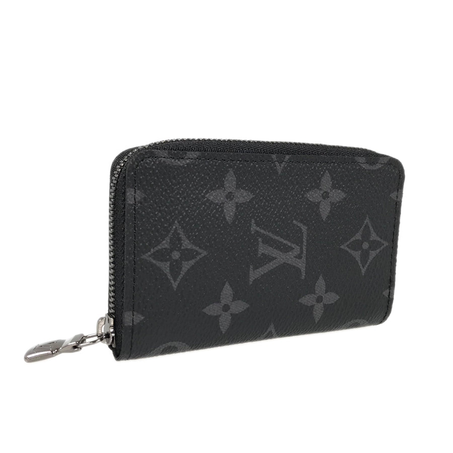 LOUIS VUITTON Monogram Eclipse Zippy Coin Purse Vertical M81662
