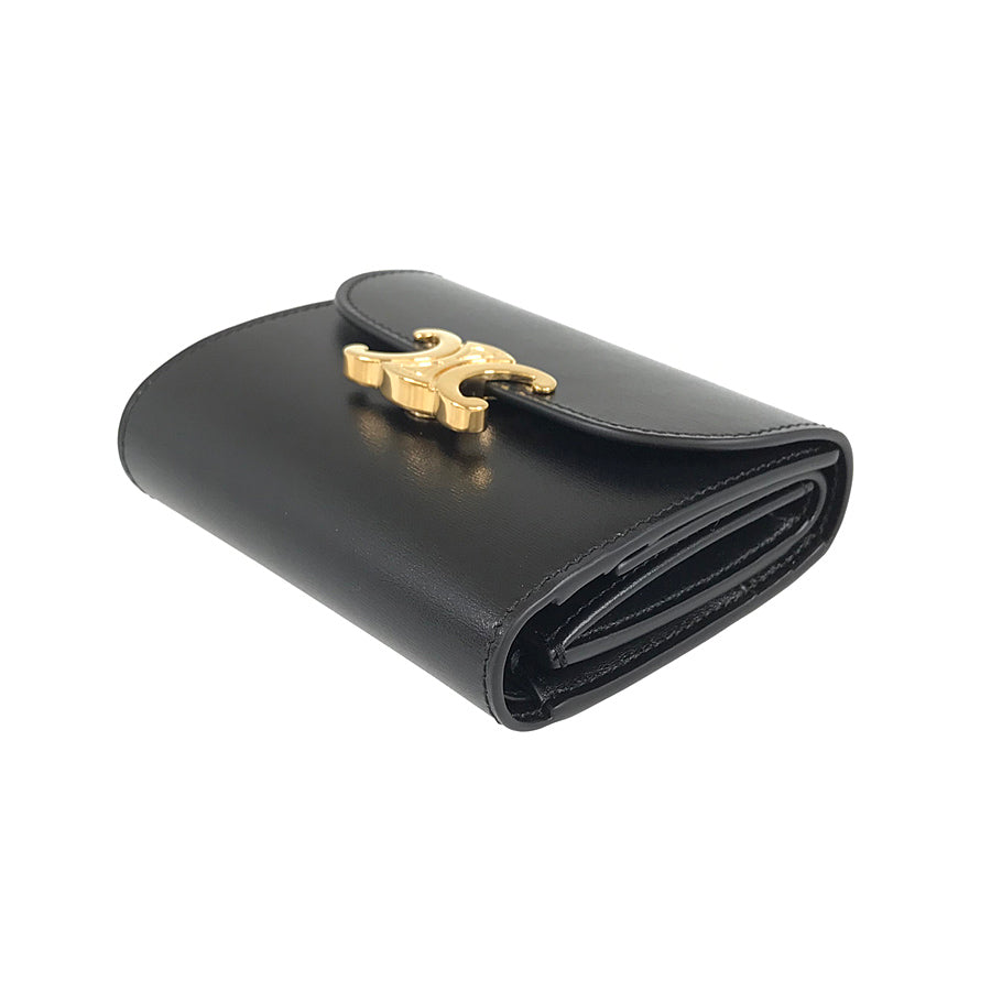 CELINE Tri-fold wallet Triomphe Compact Wallet Small Wallet Tri