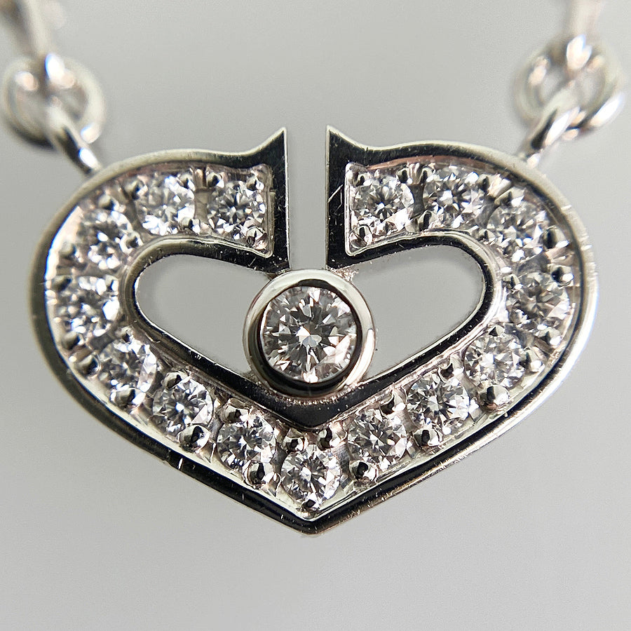 CARTIER C heart Necklace kingram japan