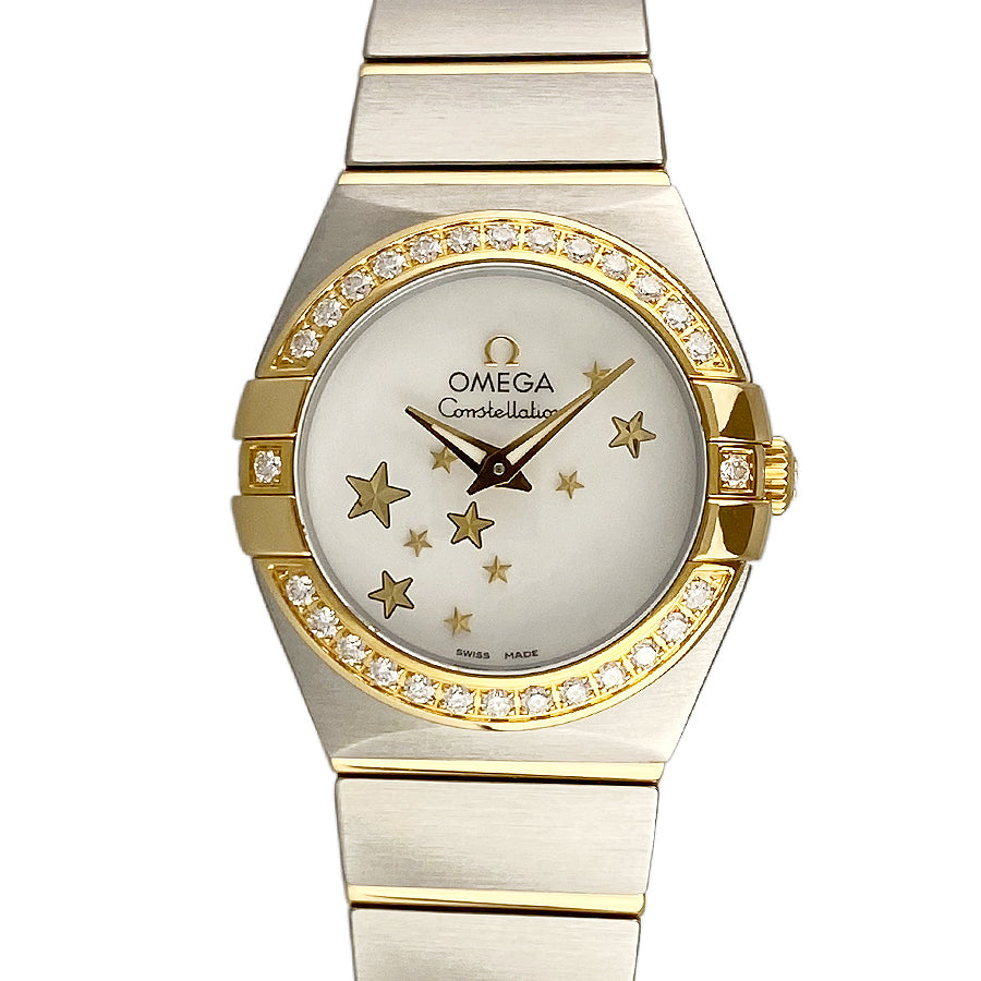 ★*★様 OMEGA 腕時計 1360.76 Constellation Min OMEGA Constellation Brushed shell dial Star bezel diamond Finished